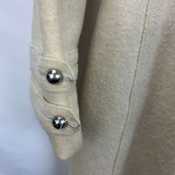 AX Armani Exchange Women's Medium Beige Double Breasted Trench Coat 100% Wool - Picture 15 of 16